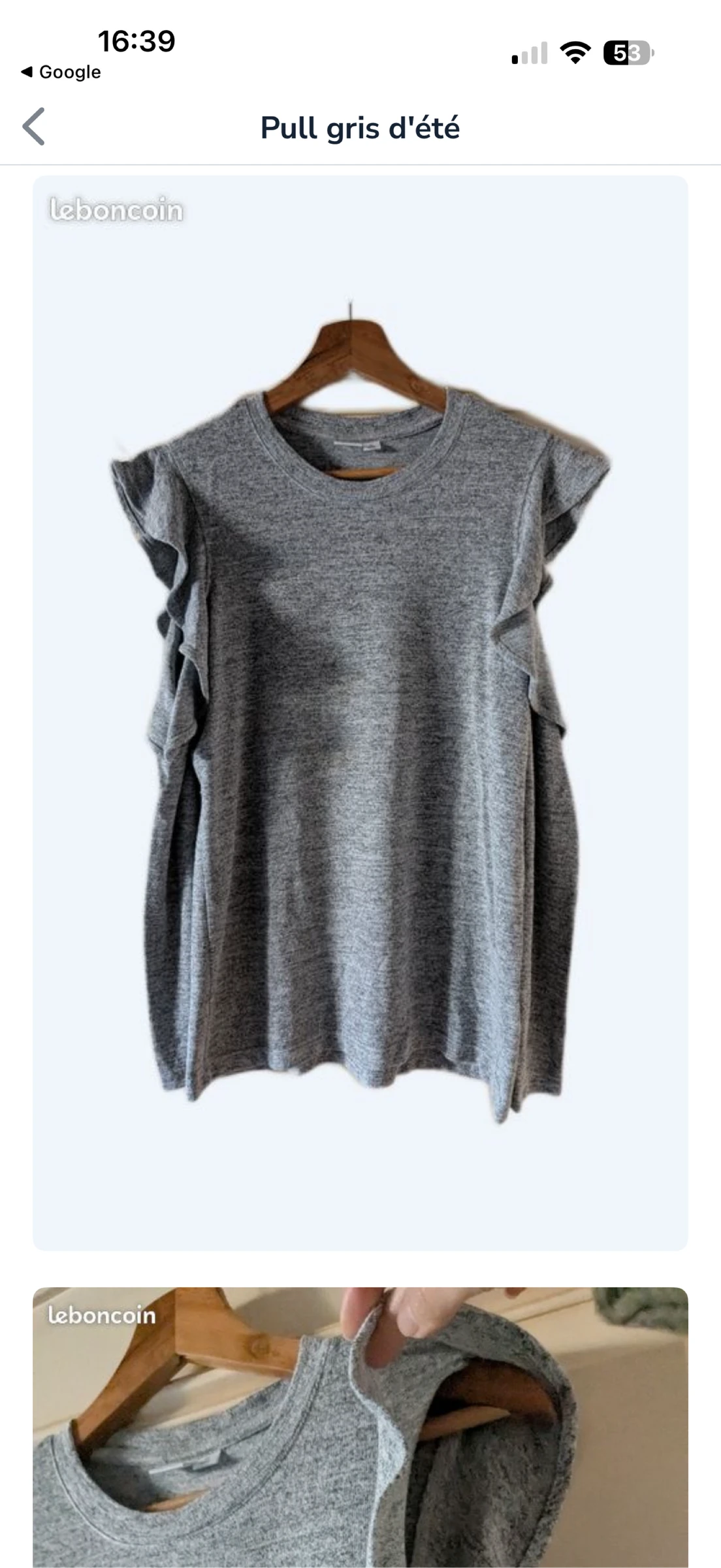 Gap, tres bonito top con hombros descubiertos, excelente estado, talla S – photo 7